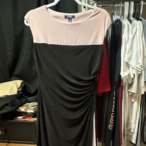 Chaps Dress black and pink